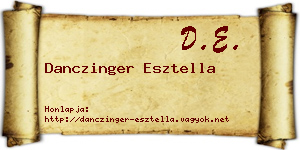 Danczinger Esztella névjegykártya